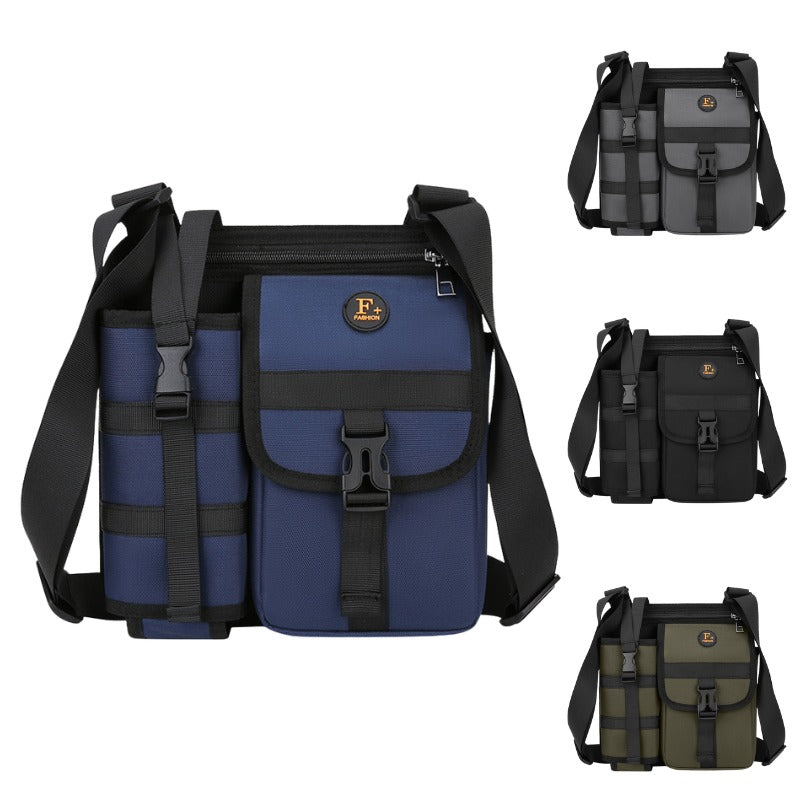 sac bandoulière tactique avec porte-bouteille intégré