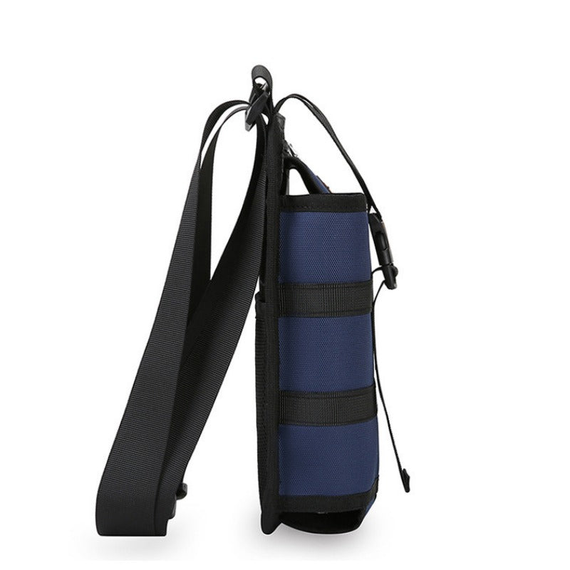 sac bandoulière tactique avec porte-bouteille intégré